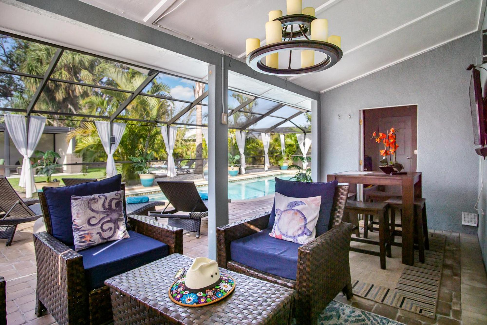 Appartamento Luxury Zen Den With Heated Pool Just Off Siesta Key Sarasota Esterno foto